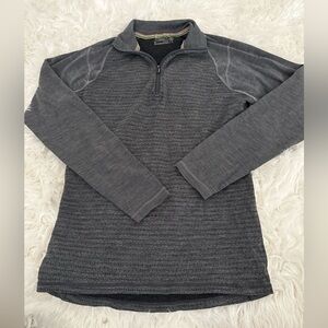 Smartwool Men's Charcoal Zip-Up Sweater